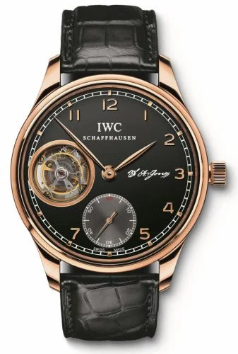 IWC Portugieser Tourbillon Hand-Wound F.A. Jones Red Gold / Black IW5447-05 (5447-05, IW544705)